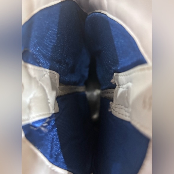 Oak Tree Farms White Leather Western Pull On Snip Toe Boots Size 6.5 - Picture 8 of 15